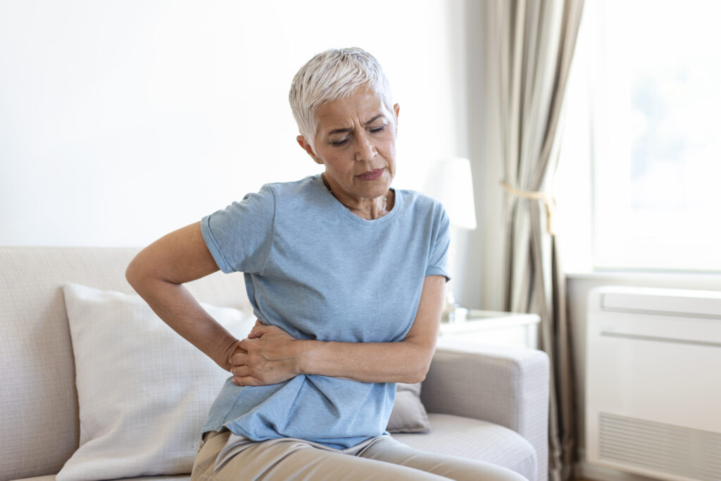 Senior woman supporting her chronic kidney problems with Ibis-guided wellness tools.